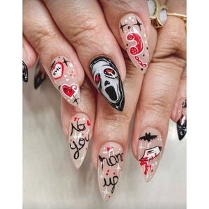 Scream Ghost Face Killer Press On Nails